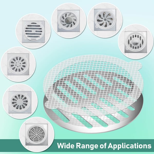 60 PCS Disposable Shower Drain Hair Catcher
