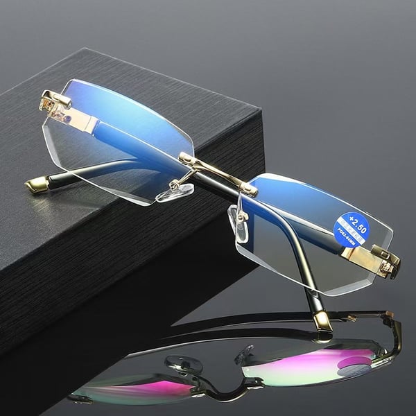 2023 NEW Rimless Reading Glasses Anti Blue Ray Lightweight Presbyopic Glasses 【HOT SALE-48%OFF🔥🔥🔥🔥🔥】