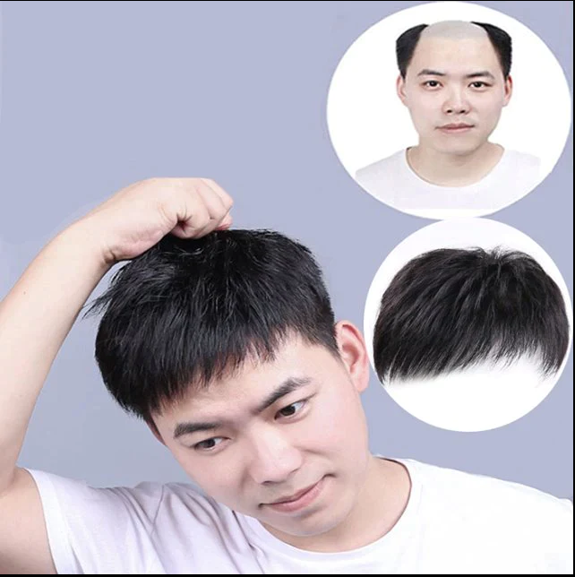 Men's wig replacement block Get younger in one second