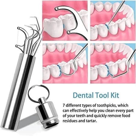 🔥2023 NEW Stainless Steel Toothpick Set 7pcs Reusable【🎌From Japan🎌】【Buy one get one free!】