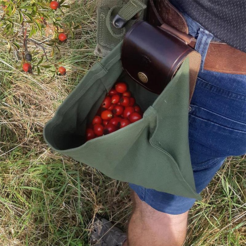 Leather and canvas bushcraft bag【🇮🇳COD + Local Stock ！！!】
