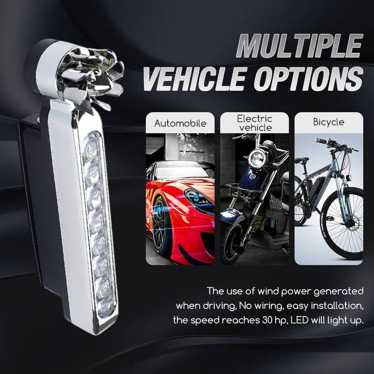 Wind Powered 8 LED Car Light【COD + Local Stock !】