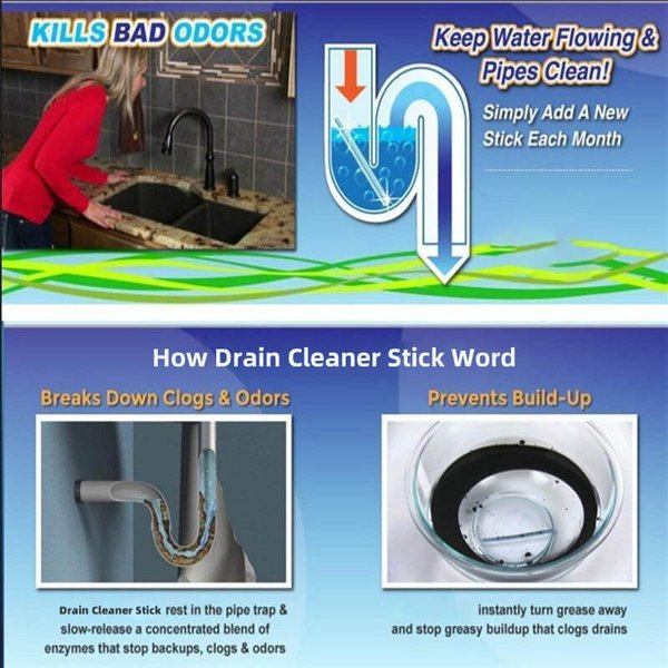 🔥2022 Hot Sell（ 45% OFF)🔥Mighty Drain Cleaner Stick🔥