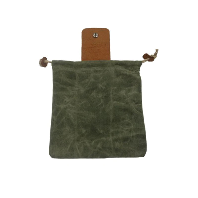 Leather and canvas bushcraft bag【🇮🇳COD + Local Stock ！！!】