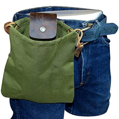 Leather and canvas bushcraft bag【🇮🇳COD + Local Stock ！！!】