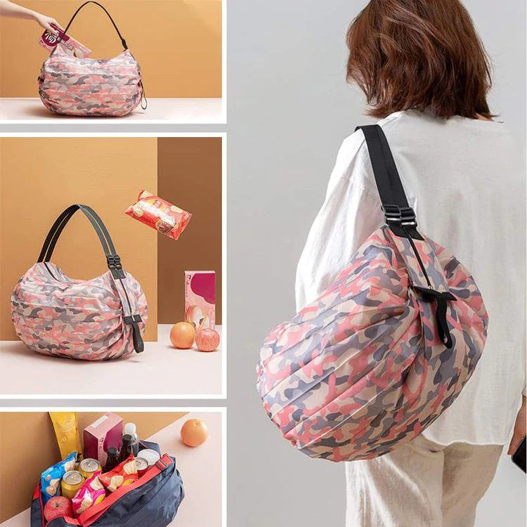 Foldable Travel One-shoulder Portable Shopping Bag【3 Day Delivery&Cash on delivery】